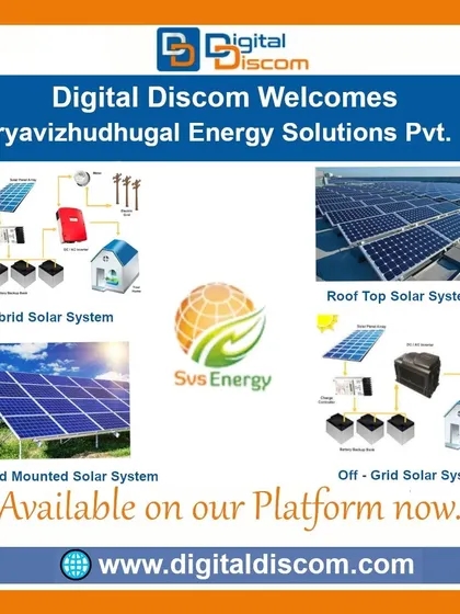 SVS Energy is now on our platform, providing a full range of hybrid, ground-mounted, and off-grid solar systems.