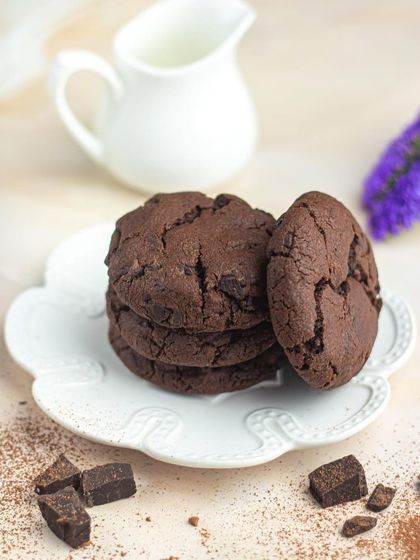 You can't go wrong with a classic. My double chocolate chip cookies are rich, fudgy, and incredibly satisfying for any chocolate lover.