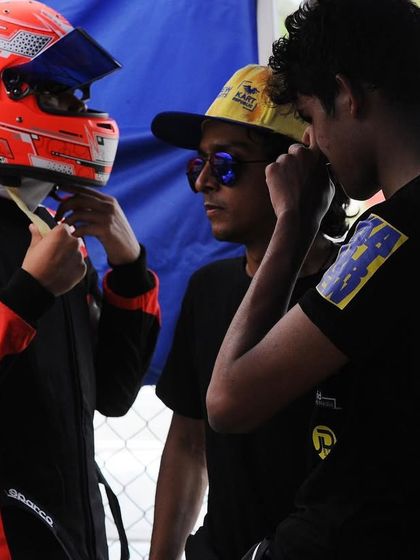 A driver gets ready for a wet race at the RMC Round 4.