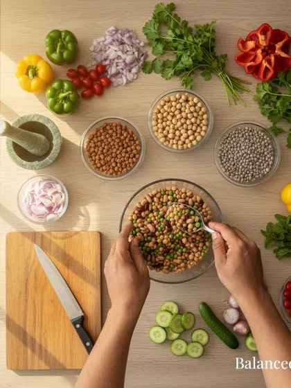 Everything starts with fresh, high-quality ingredients. This is a glimpse of how I design your meals, combining colorful vegetables, legumes, and fresh herbs to create a balanced and nutritious plate. We never use frozen or processed items.