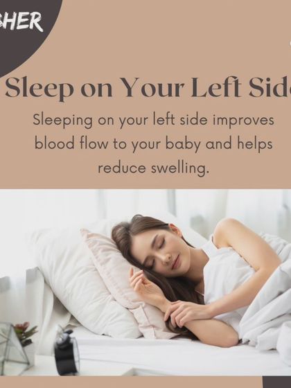 Sleeping on your left side is often recommended during pregnancy because it improves blood flow to your baby and can help reduce swelling in your legs and feet.