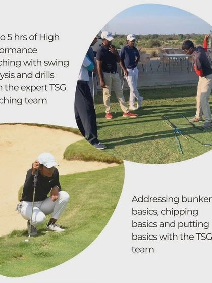 Our training programs offer a comprehensive curriculum, including high-performance coaching with swing analysis and fundamental work on all aspects of the short game, delivered by my expert team.
