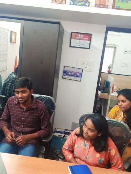 Our team of architects learning about the latest products from a representative of Jaguar Lighting. We are committed to continuous learning and staying updated with the best materials for our clients.