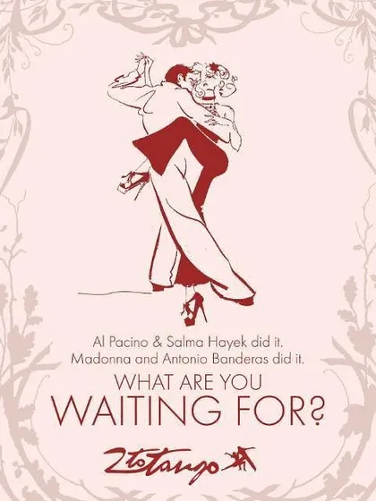 Explore the world of dance with us. This poster for our beginner Tango classes shows our commitment to offering a diverse range of styles, from modern and commercial to classic and elegant.