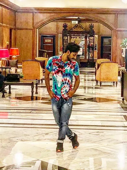 Posing inside the beautiful lobby of the Taj Hotel. Performing at such prestigious locations is always a dream.
