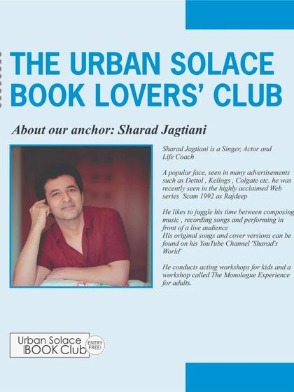 Introducing our anchor for the special edition, Sharad Jagtiani, a multi-talented artist who guided the conversation with the author.