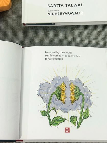 A peek inside 'Everyday Haiku', a beautiful book of poetry and illustrations by one of our talented workshop members. We love seeing our writers' work in print.