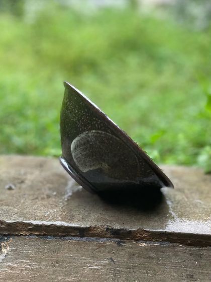 The unique shell-like marking on this bowl was a complete surprise from the kiln. It’s a reminder that we are always co-creating with the fire.