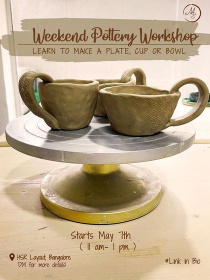 Learn to make your own textured cups in our weekend hand-building workshop. A perfect way to destress and create.