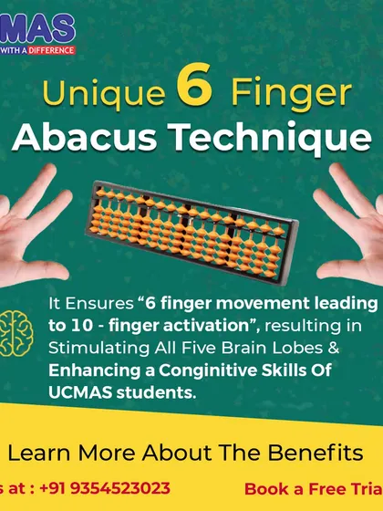 Our unique 6-finger abacus technique ensures movement that leads to 10-finger activation. This process stimulates all five brain lobes, enhancing the cognitive skills of every UCMAS student in a holistic way.