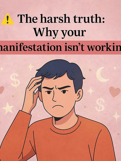 The harsh truth about why your manifestation isn't working. This carousel explains that focusing on 'wanting' creates an energy of lack. The key is to speak and act as if your desire is already yours.