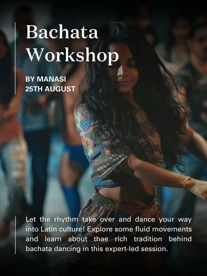 I'll be teaching a Bachata workshop in Gurgaon on August 25th. Let the rhythm take over and explore the fluid movements of this beautiful dance.