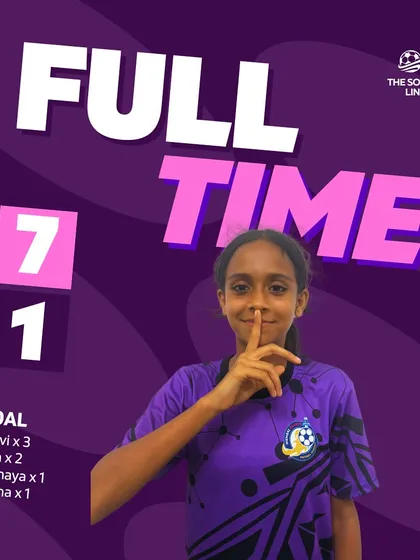 A 7-1 victory for our U14 girls, showcasing their journey to victory in The Soccer Link tournament.