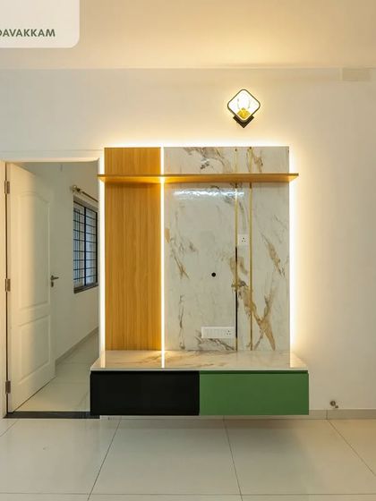 Bizzoppo - Residential Interior Design & Execution Elegant Living, Dining & Pooja Spaces photo 7