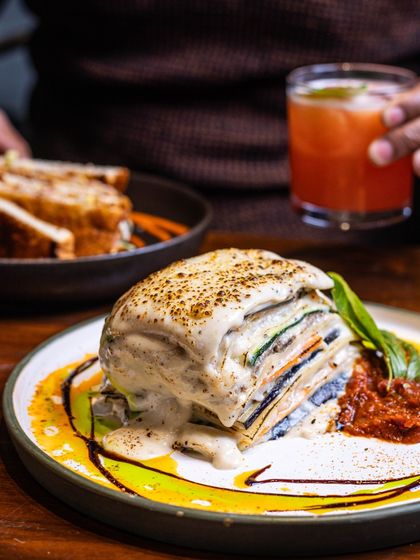 Layers of love, one bite at a time. This is my vegetable lasagna, a hearty and comforting dish perfect for any event.