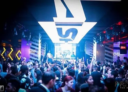 Celebrating 5 years at Club Privee'. This picture captures the scale of the parties and the amazing crowds I get to play for.