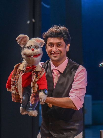 Celebrating CA Day with my puppet friend. I believe my professional education has given me a unique perspective on managing my career as a full-time artist and puppet-maker.