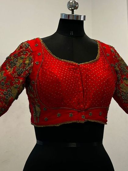 Bhargavi and Poorvika - Ethnic & Fusion Wear Rental Statement & Handcrafted Blouses photo 14