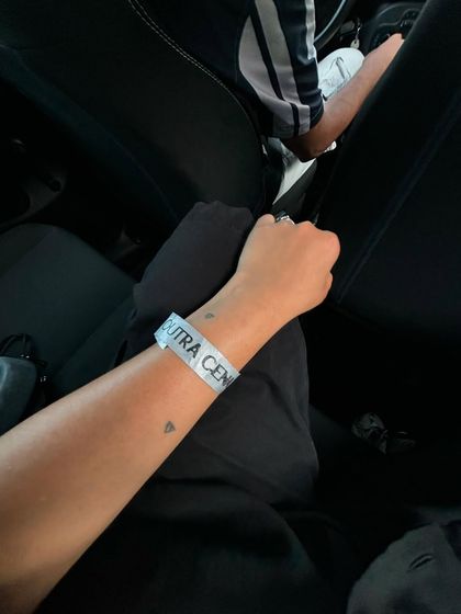 The wristband from my gig at Outracena, a legendary European underground club. A small memento from a once-in-a-lifetime experience.