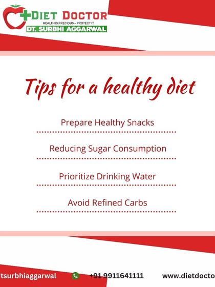 Here are four key tips for a healthy diet. I help my clients prepare healthy snacks, reduce sugar consumption, prioritize water, and avoid refined carbs to accelerate their progress.