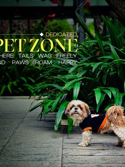 I've set aside a dedicated pet zone where tails can wag freely and paws can roam happily, giving your companions the space they need.