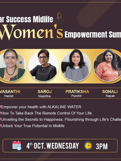 I am excited to be a speaker at the Par Success Midlife Women's Empowerment Summit, where I will be sharing my insights on unlocking your true potential.