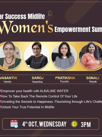 I was a featured speaker at the Par Success Midlife Women's Empowerment Summit. My focus is on helping women unlock their true potential in midlife and flourish through life's challenges.
