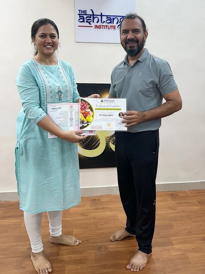 Congratulations to our dedicated students on completing their Diploma in Yoga Teacher Training and Diet & Nutrition. We are proud to be part of their journey.