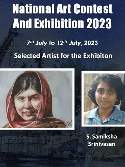 I am incredibly proud of my daughter, Samiksha, whose watercolor portrait of Malala was selected for the National Art Contest and Exhibition. This is a testament to the skills and confidence that students can build through dedicated practice.