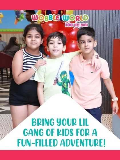 A fun-filled adventure for this gang of kids. Our play arena is the perfect spot for playdates and social fun.