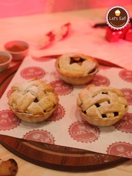 These mini apple pies are a comforting classic on my Christmas menu. Each pie has a buttery, flaky crust with a warm, spiced apple filling, perfect for a cozy festive treat.