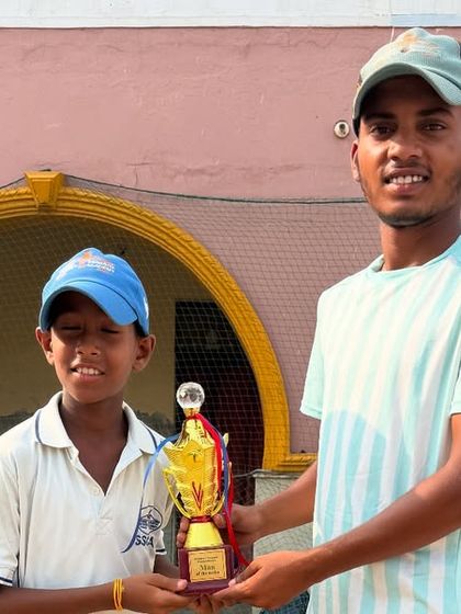 Pranjul, our Man of the Series, with his well deserved trophy. His consistent performance throughout the tournament was outstanding.