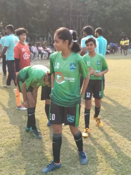 DYFA's Tanya Singh in the squad for Juba Sangha in the Khelo India Girls U17 League. Gaining experience with different clubs is crucial for player development.