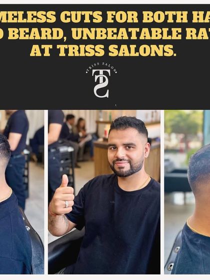 Transforming gentlemen one cut at a time. This collage shows the process of a modern fade haircut, resulting in a clean and stylish look for this happy client.