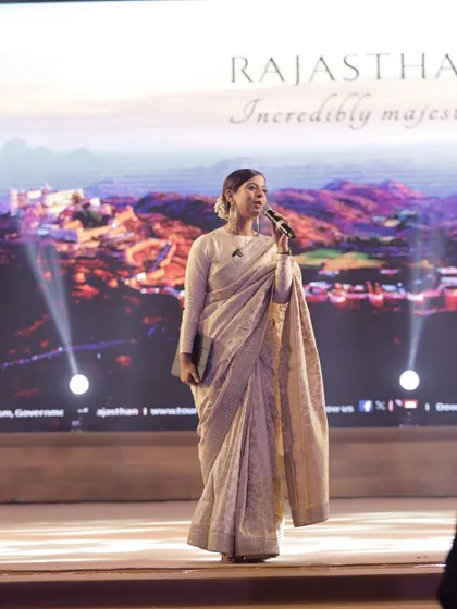 As the host for the 'Rising Rajasthan' cultural evening in Jaipur, I had the honor of representing the state's heritage at the beautiful Rambagh Palace.