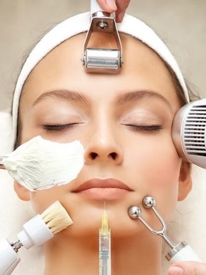This graphic illustrates the concept behind my rejuvenating facials. I combine multiple techniques and technologies to deliver a comprehensive treatment that leaves your skin deeply cleansed, hydrated, and glowing.