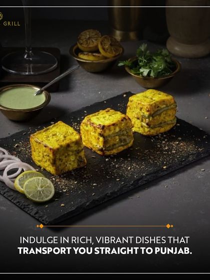 Indulge in rich, vibrant dishes that transport you straight to Punjab. These perfectly grilled paneer tikka cubes from Punjab Grill are a testament to the authentic flavours I serve.