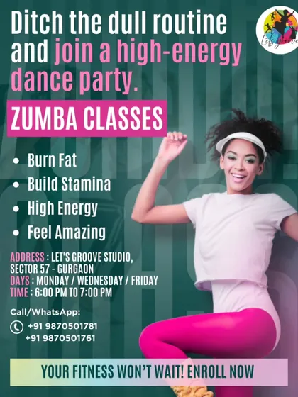 Ditch the dull routine and join our high-energy Zumba dance party. You'll burn fat, build stamina, and feel amazing. Your fitness won't wait, so enroll now.