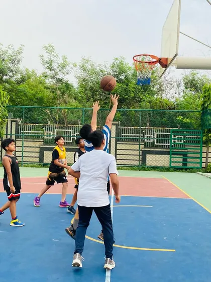 A contested layup attempt.
