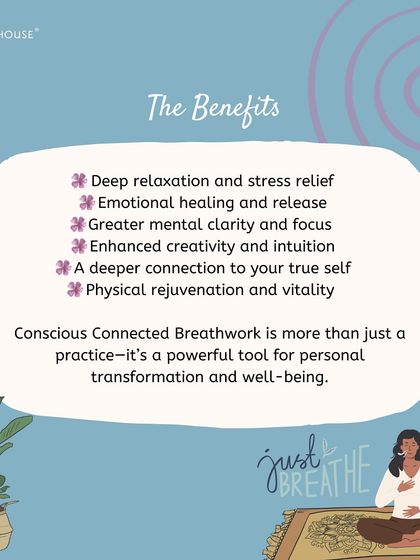 The benefits of Conscious Connected Breathwork are vast, from deep relaxation and stress relief to emotional healing and enhanced creativity. It is a powerful tool for personal transformation and overall well being.