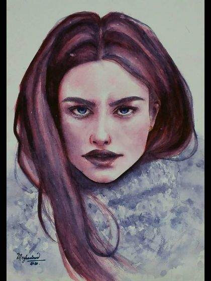 Megha Vinod - Custom Portraits & Illustrations Stylized Watercolor & Mixed Media photo 35