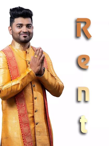 Designer Trends - Ethnic & Occasion Wear Rental Coordinated Couple Outfits photo 13