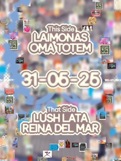 The poster for my show in Lisbon. The artwork is always a crucial part of the storytelling for each event.