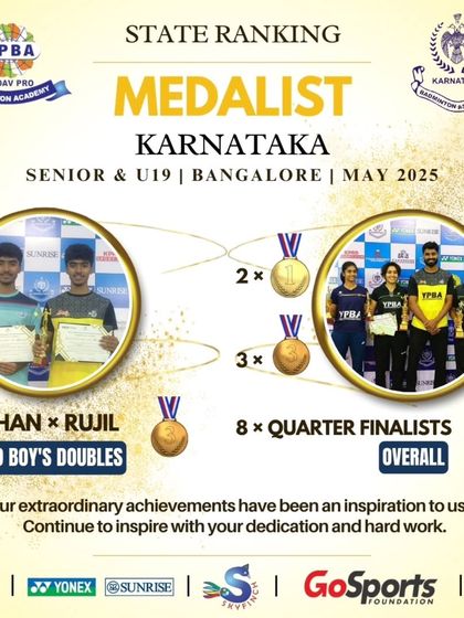 Yadav Pro Badminton Academy - Professional Badminton Coaching Programs State & Zonal Tournament Winners photo 24