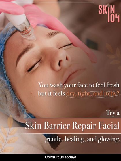 If your face feels dry, tight, and itchy after washing, your skin barrier is likely compromised. Our gentle and healing Skin Barrier Repair Facial is designed to soothe, heal, and restore your skin's natural defenses.