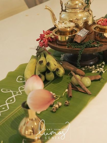 Another angle of the traditional table setting, showcasing the intricate details and cultural significance.