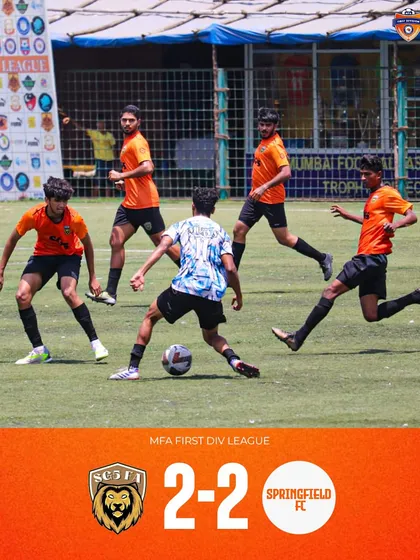 Full time in the MFA First Division League ends in a thrilling 2-2 draw against Springfield FC. A true battle from start to finish.