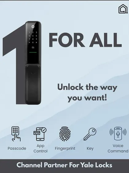 I partner with the best brands, like Yale, to give you reliable and versatile security. This Yale smart lock offers multiple ways to unlock your door: passcode, app control, fingerprint, a physical key for backup, and even voice commands. It’s all about what works for you.