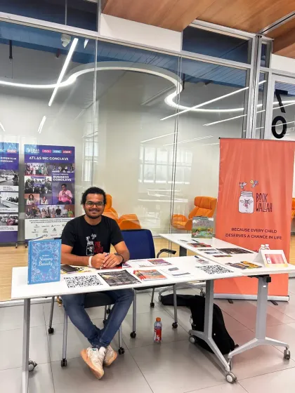 Our stall at the NGO Mela, ready to share our mission. This could be your moment to get involved!