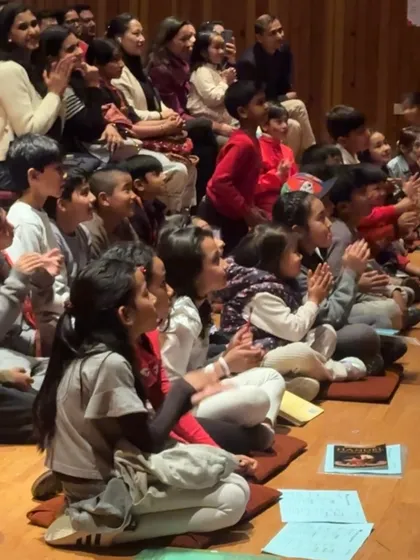 Look at these happy faces! My goal is to create a fun, engaging atmosphere where kids and parents can laugh together.